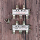 2 way coax splitter tv coaxial cable 1-in 2-out hdtv signal 5-900 MHz lot of 2 Z