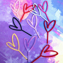 1pc Heart Pattern Happy Birthday Acrylic Cake Topper Wedding Cupcake Topper ME