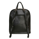 Women Student Preppy Style Cute Bear Pendant Bookbag Backpack(Black)