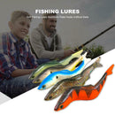 5pcs 130mm 12.7g Soft Fishing Lures Aluminum Plate Inside Artificial Baits