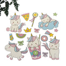 unicorn clothes patches heat transfer stickers diy printing iron on appliques M&