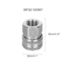 Stainless Steel Pressure Washer Adapter Set G3/8 Inch Female Quick Connect