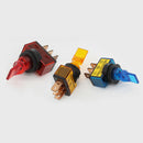 4PCS ROCKER SWITCH Toggle Led Light Car Auto Round ON/OFF SPST 20 AMP Accessory