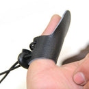 leather 1 finger bow arrow archery hunting shoot glove thumb finger protecto Gw