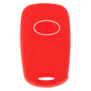 Silicone Car Remote Key Case Smart 3 Buttons Auto Key Case For Hyundai Kia Red