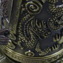 National Handmade Brass Bell Carved Dragon Buddhist Buddha's Clock Bronze