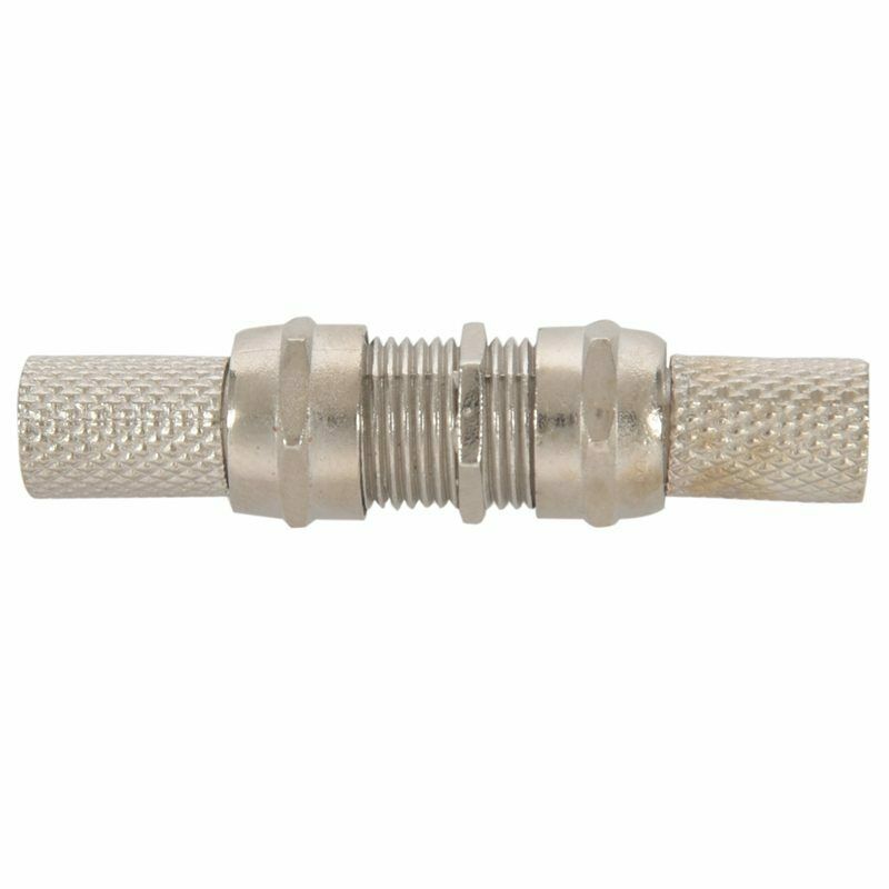 3 x F TO F CONNECTORS, JOINERS, COUPLERS FOR MALE F PLUG + PLUGS X3 C2I9
