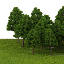 Mini Grass Mat Lawn+Cypress Tree Models 7-11cm HO OO N for RR Scenery Build