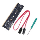 DDR2 240 Pin to KEY B M.2 NGFF SSD SSD Adapter Card Expansion Card with SATA