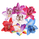 20pcs 8cm Light purple Artificial Silk Orchid Dendrobium Flower Heads Petals