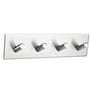 4 Hooks Towel Hooks Self-adhesive Wall Hooks Waterproof Adhesive Hooks Brus
