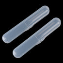 2Pcs Portable babies tableware box storage case transparent spoon box ME