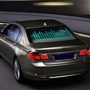 Car Blue LED Music Rhythm Flash Light Sound Activated Sensor Equalizer Rear