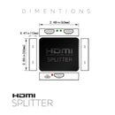 Hdmi Splitter 1 in 2 Out-Ultra Hd 4K 4 Port Hdmi Adapter for Fire Stick/App P6L5