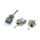 10x AC 250V/1.5A 125V/3A SPDT 3-Pin On/On 2 Position BlueMini Toggle Switch