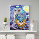 5D DIY Special Shaped Diamond Painting Owl Cross Stitch Mosaic Craft Kit
