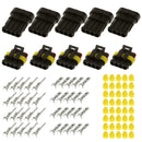 5 Set Kit Seal Waterproof Electrical Connector Plug 4 Pins for Car Auto