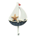 Mediterranean Boat Wall Door Closet Clothes Bag Hat Towel Hanger Hook Holder