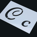 Chic DIY Craft Hollow Letter Number Wall Painting-Stencil-Drawing-Template-Art