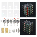 Stackable Case with Cooler Fan, Five-Layer Transparent Acrylic Case Enclosure