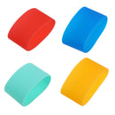 4Pcs Silicone Round Non-slip Water Bottle Mug Cup Sleeve Protection Cover