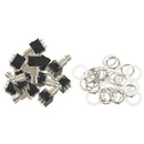 10 Pcs 9-pin 3PDT Guitar effects Self-locking Button switch J3O8