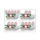 4pcs Christmas Wall Stickers Family Survivors Living Room Removable Decals A