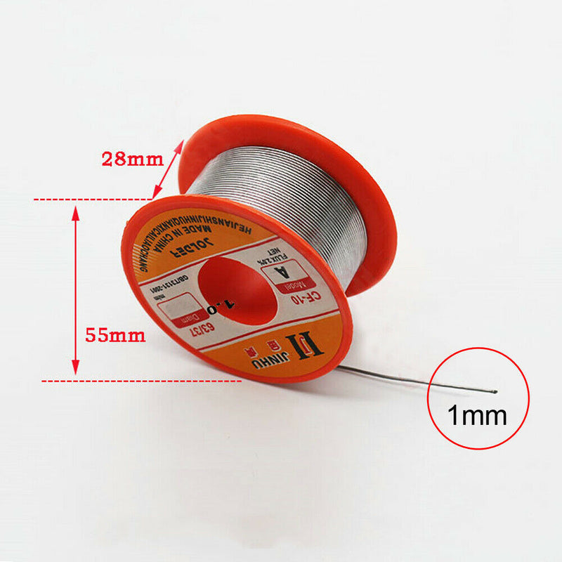 37/63 Tin Lead Line Soldering 1.0mm Rosin Core Solder Flux Welding Wire Reel Hot