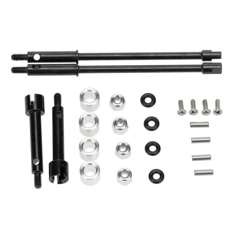 4mm Widen Axle Wheel Hub Set Counterweight for Axial SCX24 90081 1:24 RC Car