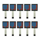 10pcs 4x4 Matrix 16 Key Membrane Switch Keypad for Arduino/AVR/PIC/ARM Keyboard