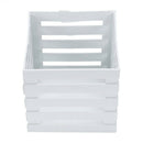 110mmx100mmx105mm white plastic square flowerpot basket decoration