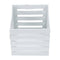 110mmx100mmx105mm white plastic square flowerpot basket decoration