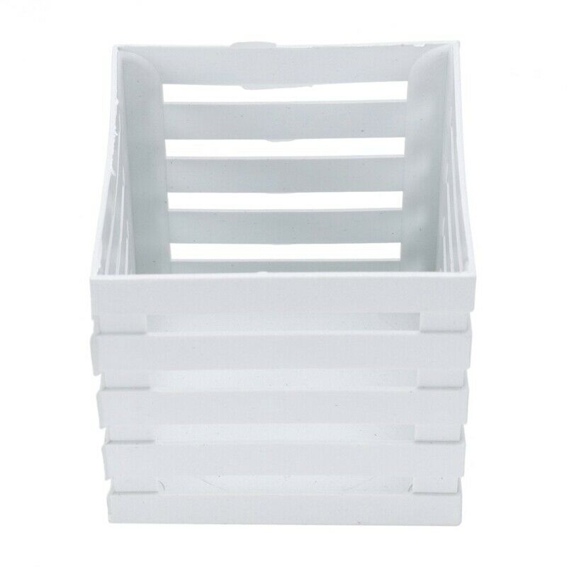 110mmx100mmx105mm white plastic square flowerpot basket decoration