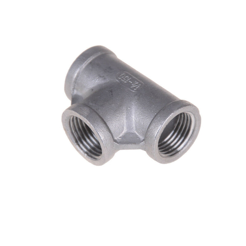 1/2" Tee 3 way Female Stainless Steel 304 Threaded Pipe Fitting NPT3C