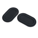 2x 77x46mm bass speaker passive radiator auxiliary bass rubber vibration plat FT