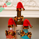1 Christmas Festive Wrap Hat Cap Wine Bottle Cover Suit Party Table Gift D Hn