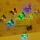 10*Random Color Butterfly LED Night Light Lamp Home Room Party Wall Decoration