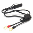 Quick Connect Motorcycle Battery charger Fused Ring Charger Terminal Harness 12V