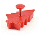 4PCS Christmas Cookie Plunger Cutter Mould Fondant Set Gift Cake M5L5 Mold K6T0