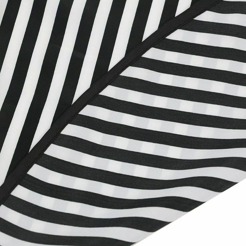 Hair Cutting/Barbers Cape - Adjustable Black and White Stripe Hairdressing  S2K8