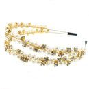 Wedding Bridal Crystal Diamante Headband Bridesmaid Double Row Tiara Crown