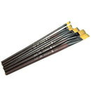 6pcs SHORT FLAT .ART BRUSH SET FINE-THICK Small-Large/Oil/Acrylic Paint/BLL