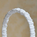 Romantic Bowknot White Satin Wedding Ceremony Party Flower Girl Basket