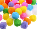 100pcs 40mm Colorful Felt Pompom Balls for Christmas Crafts Embellishments