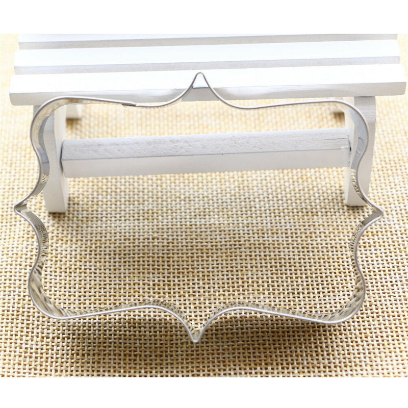 rectangular frame cookie molds stainless steel decor cookie cutter baking toolM&