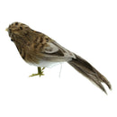 Small Artificial Bird Feather Realistic Sparrow Garden Tree Ornament 15cm