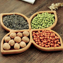 Bamboo Candy Board Fruit Nut Bowl Home Decor Service Tray Display Part Nut