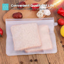 7pcs Reusable Food Sealed Bag Leakproof Kitchen Snacks Storage Organizer
