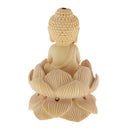 Small Wooden Buddha Tathagata Statue Sculpture DIY Wood Craft Car Ornaments