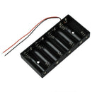 New Plastic 8 X 1.5V AA 2A CELL Battery Holder Storage Box standard 12V Cas
